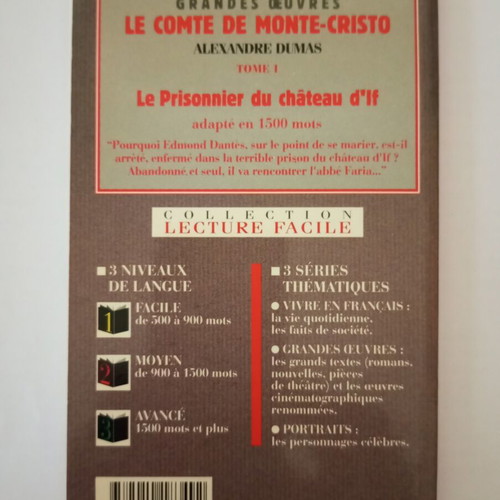 Le Comte de Monte Cristo by Alexandre Dumas used, French