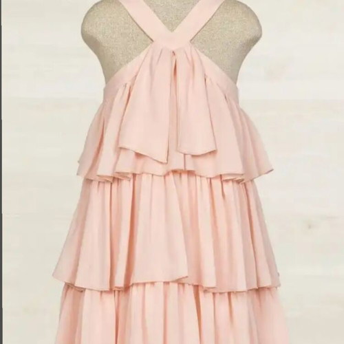 Abel & Lula Girls' Dress halter neck pink new