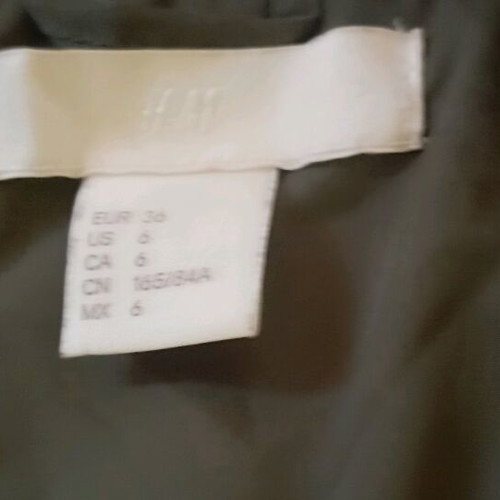 H&M Fly Jacket Unisex Like New Green Orange Size S