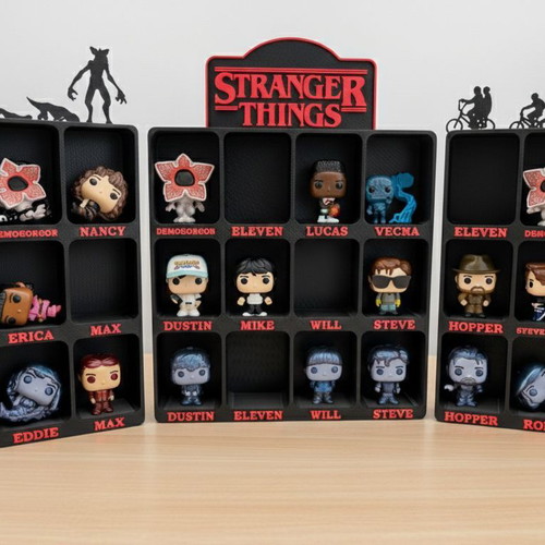 Stranger Things Funko Pop case new with 5 bases