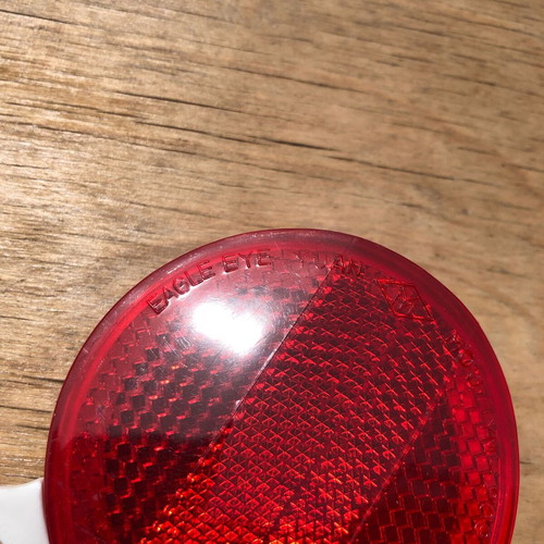 Bicycle spoke reflectors pair orange-red new