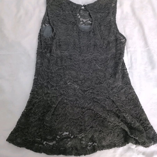 Toi&Moi women's lace blouse like new, gray, size M