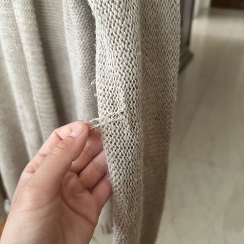 Knitted cardigan beige size S like new