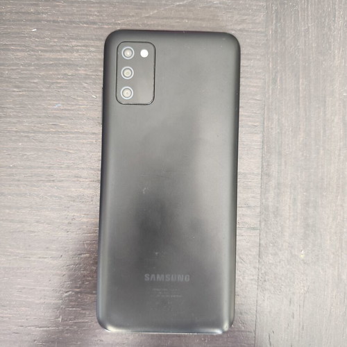 Samsung A03s smartphone with 2 cases
