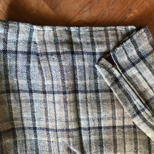 Handmade women's checked skirt size L new