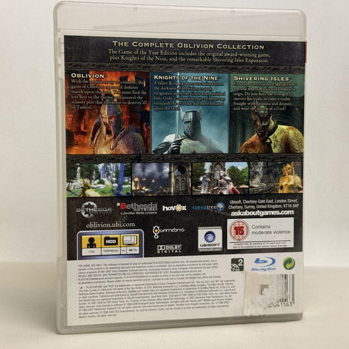 The Elder Scrolls Oblivion GOTY PS3 used action adventure game