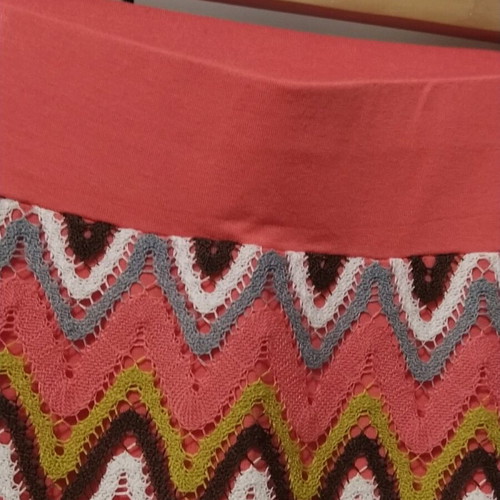 Vintage πλεκτή καλοκαιρινή φούστα σαν καινούργια, πολύχρωμη