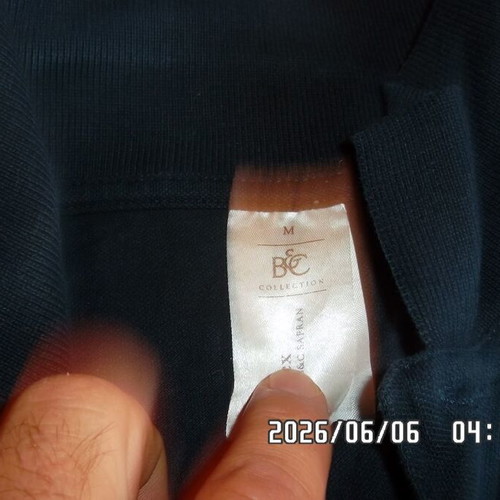 Polo shirt size M like new, dark blue, brand B&C Safran, 2 pcs
