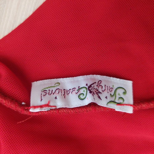 Fairy Creations transparent dance dress one size like new, red