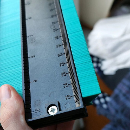 Profile gauge new 25cm with pins and ABS ruler