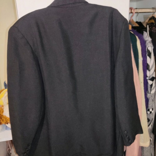 Blazer jacket used black wide fit 7XL Greek made