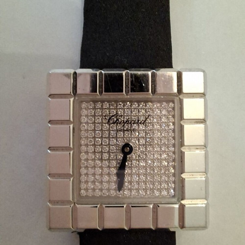 Chopard Ice Cube 18K White Gold Diamond Dial watch like new, full set