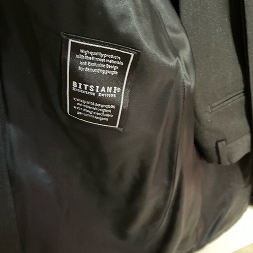 Bitsiani men's suit set like new, size 50, dark charcoal