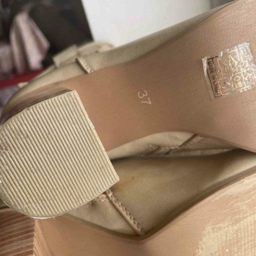 CafeNoir boots handmade boho size 37 cream with vintage effect