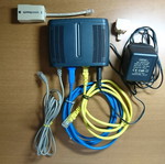 Thomson ST530v6 ADSL modem used with accessories