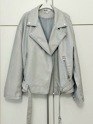 Jacket Primark x Rita Ora limited edition like new, blue faux leather size L