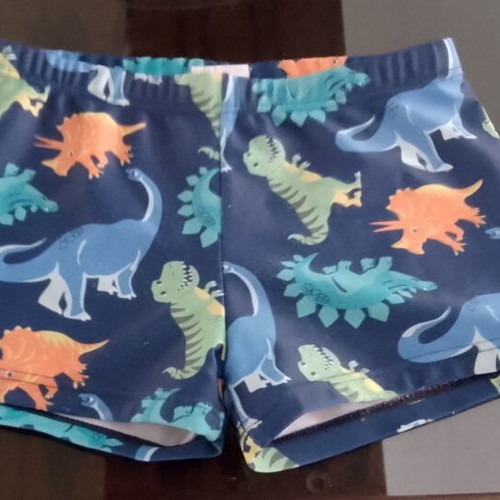 Boys' Swim Shorts Boxer Style Like New, Age 6, Blue