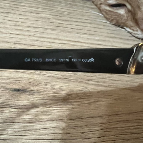 Giorgio Armani vintage sunglasses, brown and gold