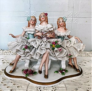 Vintage porcelain figure three ballerinas!