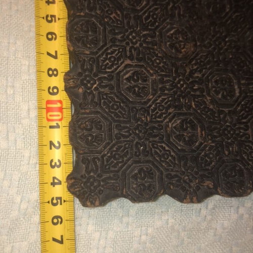 Indian wooden fabric stamp vintage handmade used
