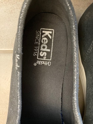 Παπούτσια Keds flats 42 μεταχειρισμένα, δερμάτινα γκρι