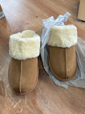 Next slippers new, beige, size 38.5-39