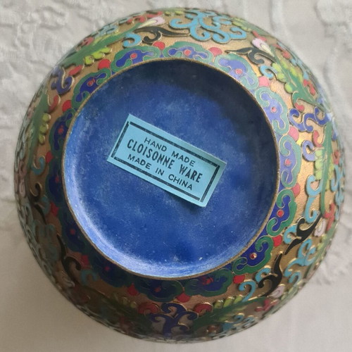 Vintage Chinese handmade cloisonne ware like new