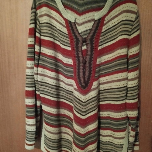 Ula Popken sweater used, multicolor, size XXL