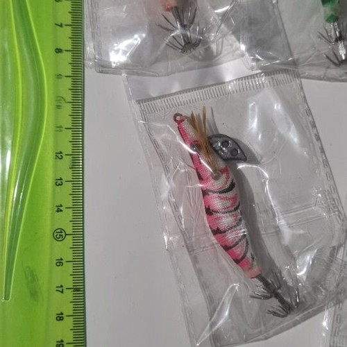 Fishing squid jigs 8g multicolored new