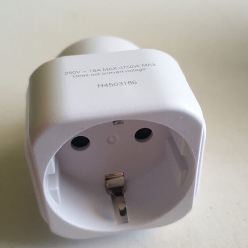 Hama Travel Adapter Type F to Type B like new, white