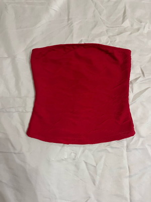 Strapless top red like new, size XS