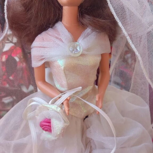 Vintage Beauty and the Beast Belle Wedding doll used