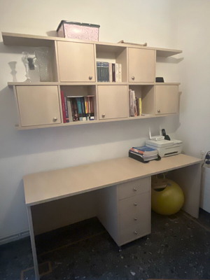 Desk library like new, beige color