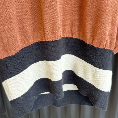 Brunello Cucinelli Linen Sweater like new, terracotta color, size XS