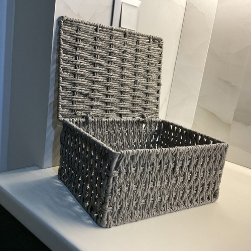 Set of 3 handmade decorative baskets