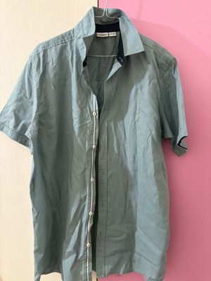 Livergy Men's Short Sleeve Shirt Medium turquoise like new