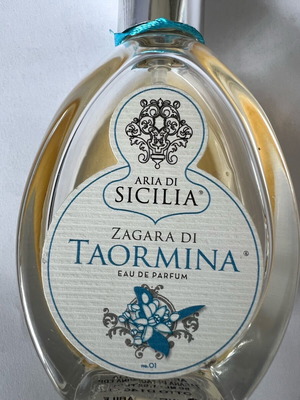 Women's perfume No 01 ZAGARA DI TAORMINA used, citrus floral scent