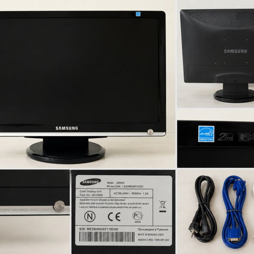 Samsung SyncMaster 206BW 20" LCD Monitor like new with cables