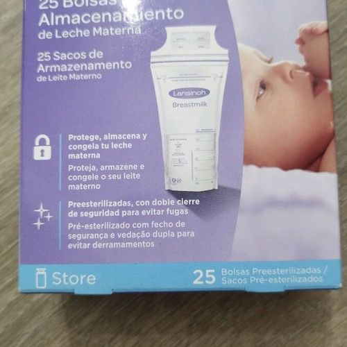 Lansinoh breast milk storage bags new, pack of 25