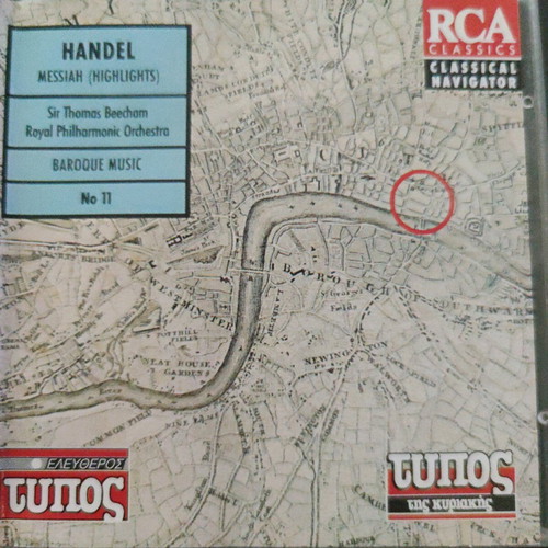 Handel Messiah (Highlights) CD like new, classical music