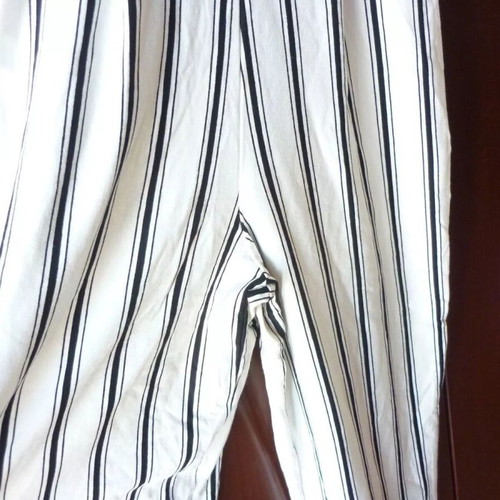 Bershka striped white black jumpsuit size XS used