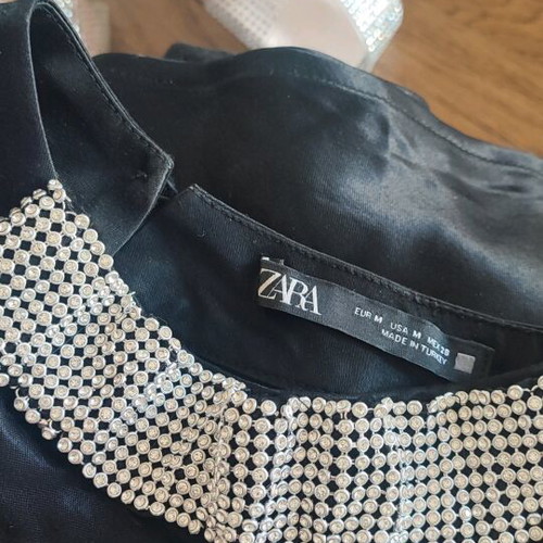 Zara limited edition evening dress new, black with rhinestones