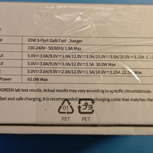 Ugreen Nexode Pro 65W GaN USB C charger new, 3-port fast charging