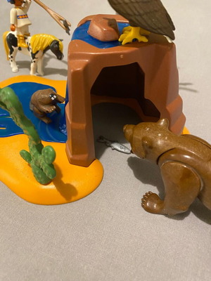 Playmobil cave with bear