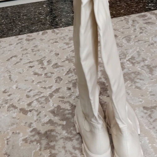 Dipates boots over the knee new, beige