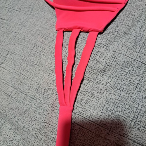 Bikini top like new, pink-coral, size M