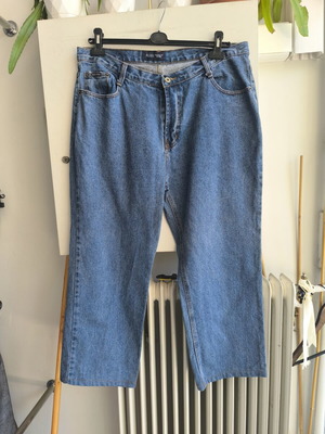 Men's XL jeans like new, 100% cotton, blue