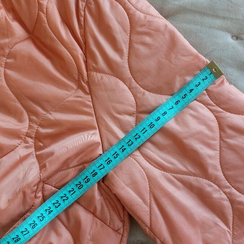 Quilted women's light jacket new, coral, size 42/44