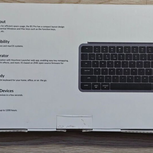 Keychron B1 Pro wireless keyboard new, ultra-slim with 1200h battery