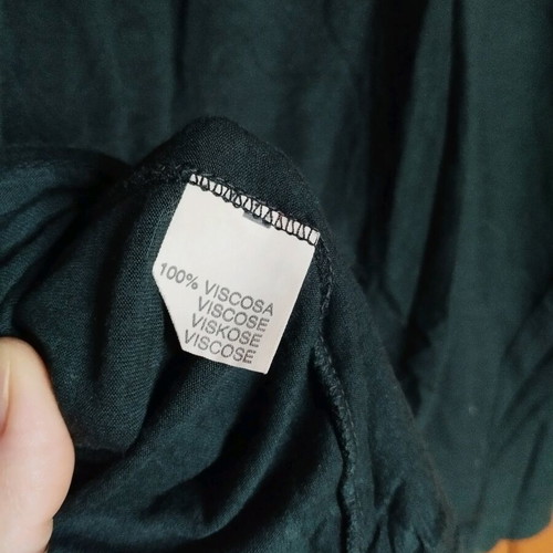 Airy blouse like new, 100% viscose, black, sizes S and M